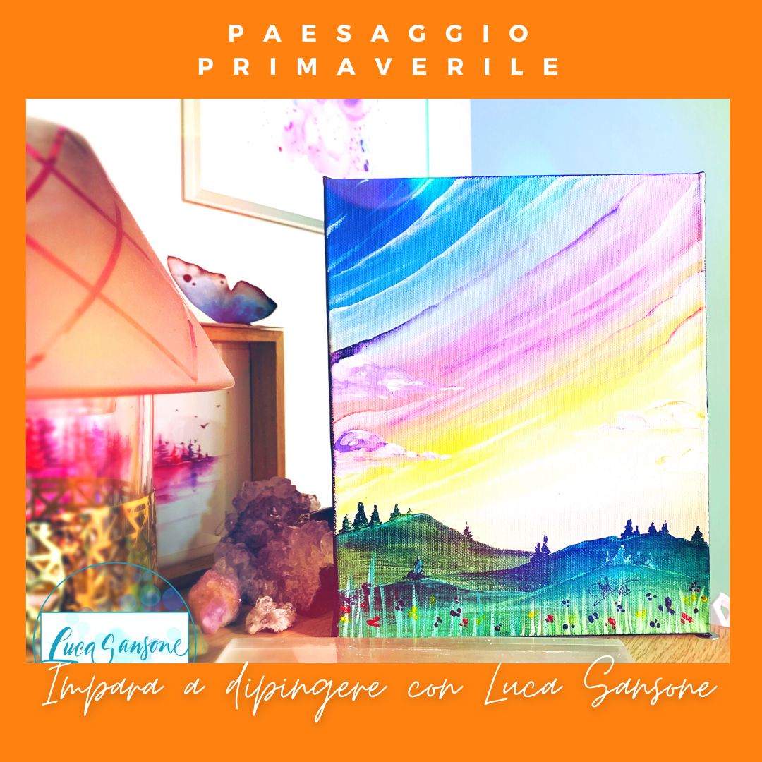 corso di pittura con i colori acrilici online con Luca Sansone