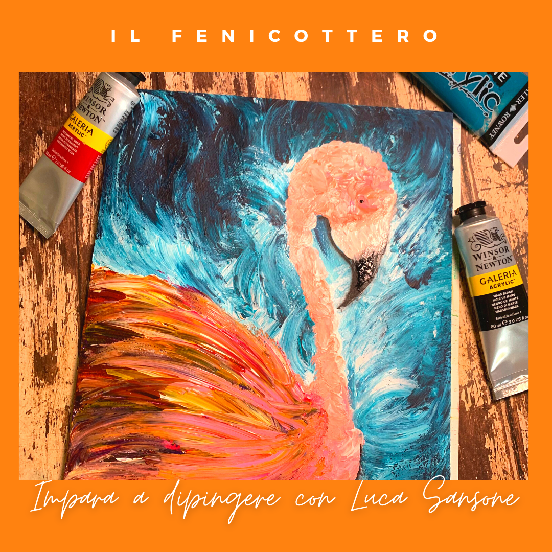 corso di pittura con i colori acrilici online con Luca Sansone
