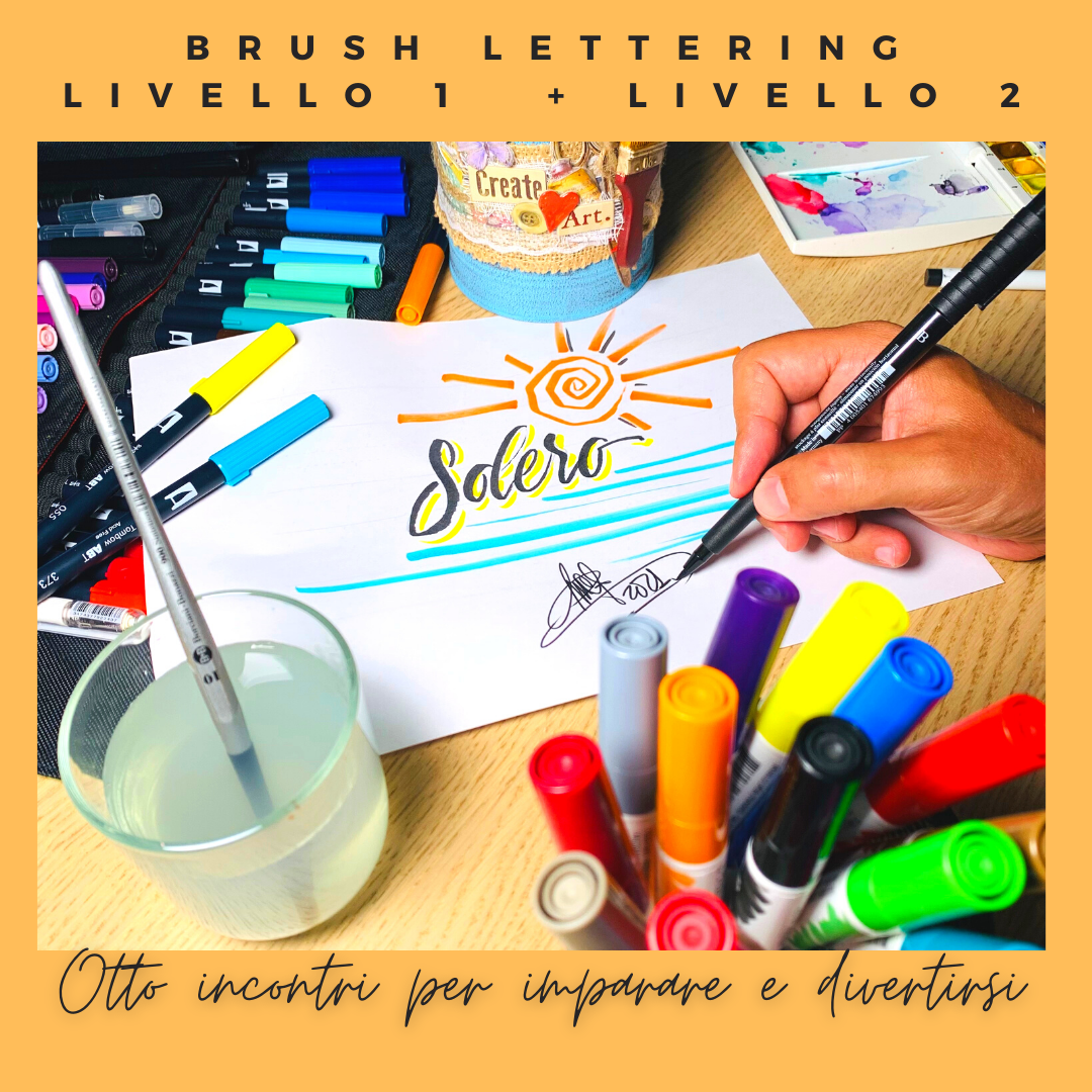 Corso di brush lettering online con Luca Sansone